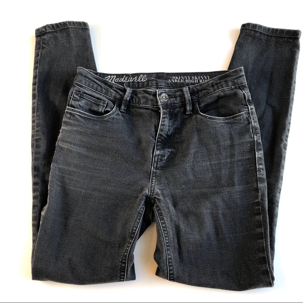 Madewell Dark Gray Skinny Jeans